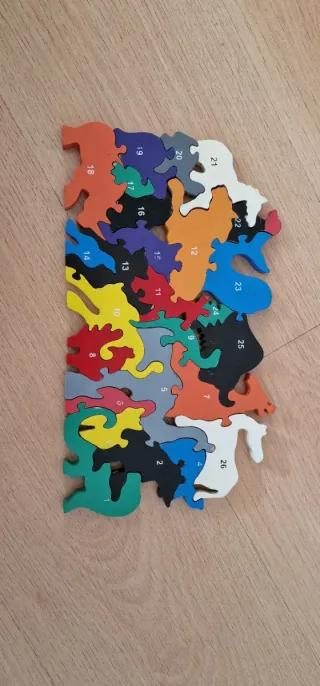 Puzzle de Madera Animales con Letras