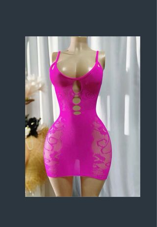 Vestido mini encaje talla única