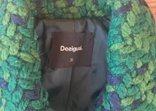 Abrigo Desigual Verde Talla M