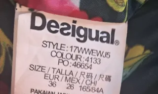 Abrigo Desigual Verde Talla M