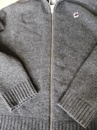 G-Star Maglione Zip Grigio Tg M/L