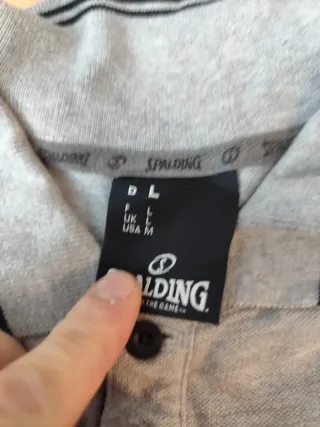 Polo Spalding Badalona CJB Gris Manga Larga