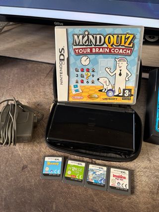 Nintendo DS Lite Nera + 5 Giochi - David