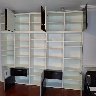 Mueble Almacenaje Ikea BESTÅ Blanco/Negro