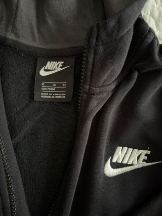 Chándal Nike Niño Talla XL Negro/Gris Alt 158/170