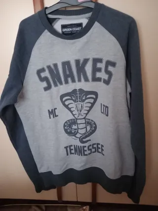 Sudadera Green Coast Cobra Snakes Talla M Nueva