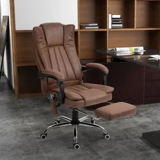 Silla Oficina Masaje Ajustable Marrón