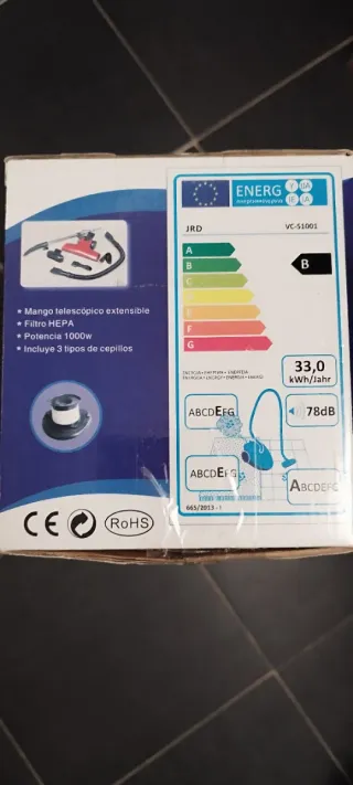 Aspiradora pequeño eléctrico.