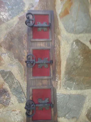 Perchero de forja rústico