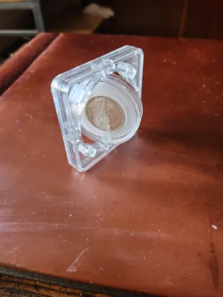 Moneta 2 Marcos in Argento con Espositore