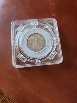 Moneta 2 Marcos in Argento con Espositore