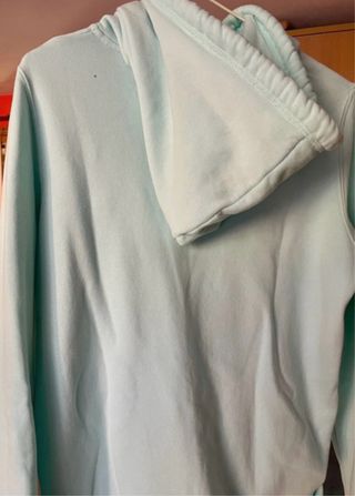 Sudadera Hollister con capucha turquesa