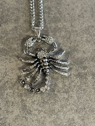 Collana con pendente Scorpione Argento Antico