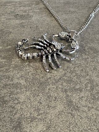 Collana con pendente Scorpione Argento Antico