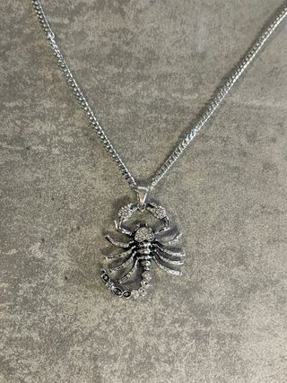 Collana con pendente Scorpione Argento Antico