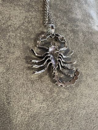 Collana con pendente Scorpione Argento Antico