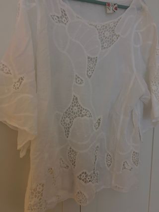 Blusa blanca talla XL