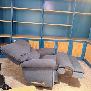 Sillón reclinable individual tela