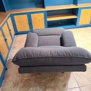 Sillón reclinable individual tela
