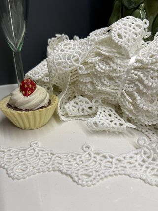 Renda Guipure Branca 4,5cm - Pack 20 Metros