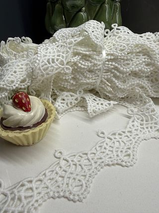Renda Guipure Branca 4,5cm - Pack 20 Metros