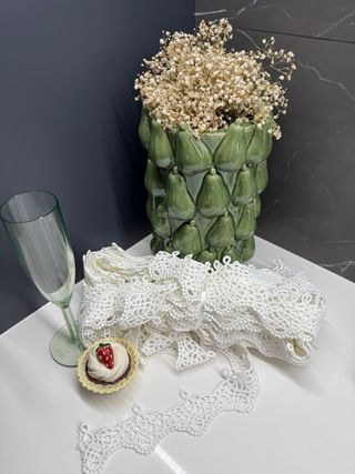 Renda Guipure Branca 4,5cm - Pack 20 Metros