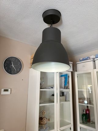 Lámpara Techo Ikea Negra 38cm de diametro x 40 alt