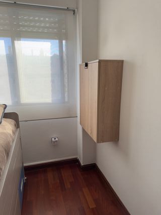 Escritorio Plegable Pared Madera Beige