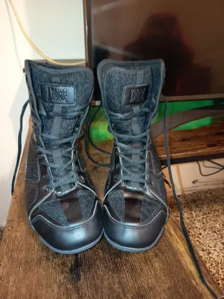 Botas de boxeo Leone negras