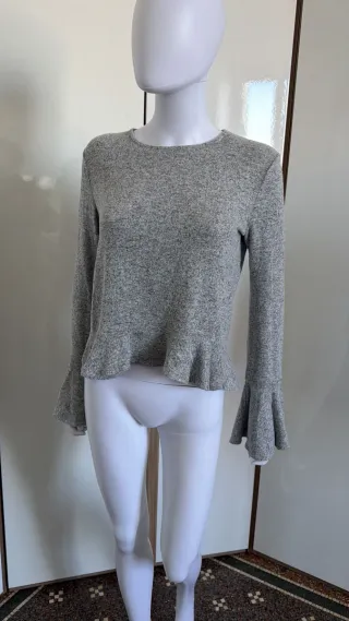 Maglia manica lunga grigia