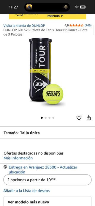 Dunlop Tour Brilliance Tubo 4 Pelotas Tenis