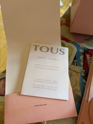 Tous Anillo Plata 925 Original sin extrenar