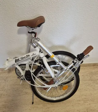 Bicicleta Plegable Blanca