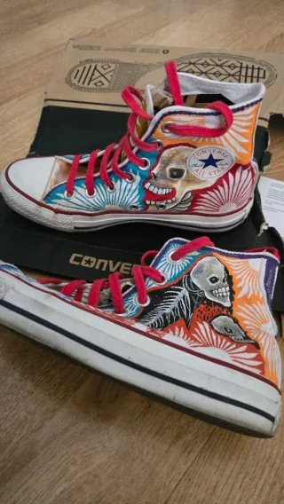 Converse All Star personalizadas calaveras