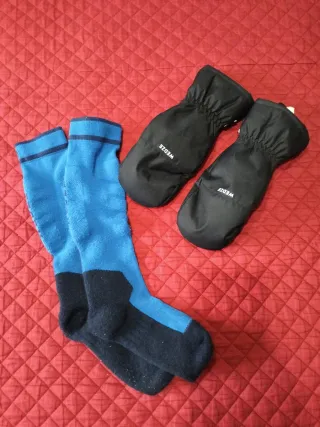 Guanti e calzettoni da neve Wed'ze bambino