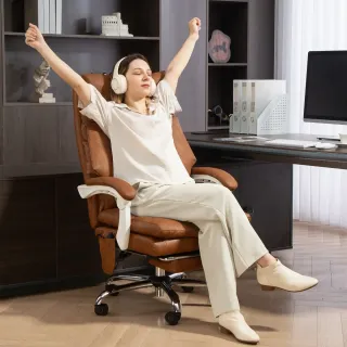 Silla de Oficina Ergonómica con Reposapiés