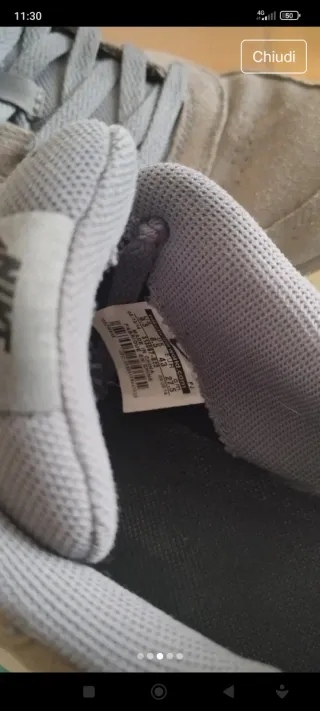 Scarpe Nike Uomo Grigie Taglia 43