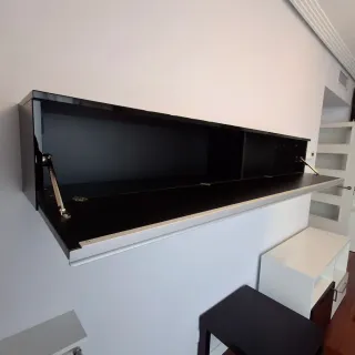 Estante Pared Ikea Bestå Burs Negro Brillo