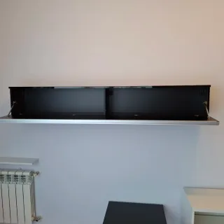 Estante Pared Ikea Bestå Burs Negro Brillo
