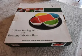 Set ceramica con base rotante