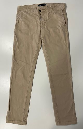 Pantalón Beige Zara Elegante