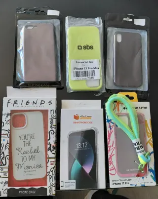 Lote 6 Fundas iphone y samsung 5e unidad todo 20e