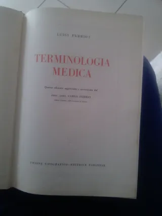 Vendo il libro Terminologia medica