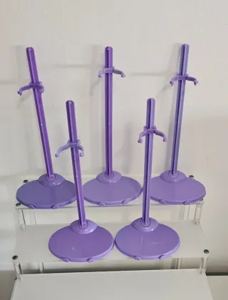 5 piedistalli tipo Barbie color lavanda