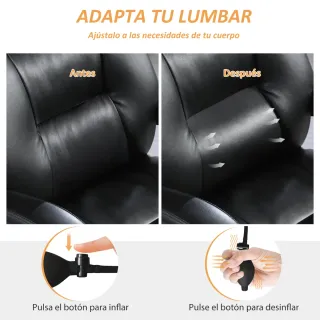 Silla de Oficina Ergonómica con Soporte Lumbar