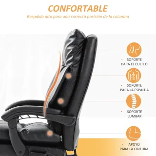 Silla de Oficina Ergonómica con Soporte Lumbar