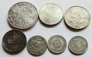 Monedas de plata de Portugal por debajo peso plata