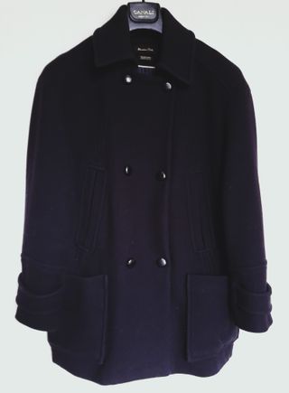 Abrigo marinero. Massimo Dutti. Lana