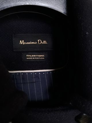 Abrigo marinero. Massimo Dutti. Lana
