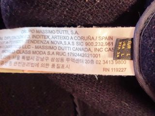 Abrigo marinero. Massimo Dutti. Lana